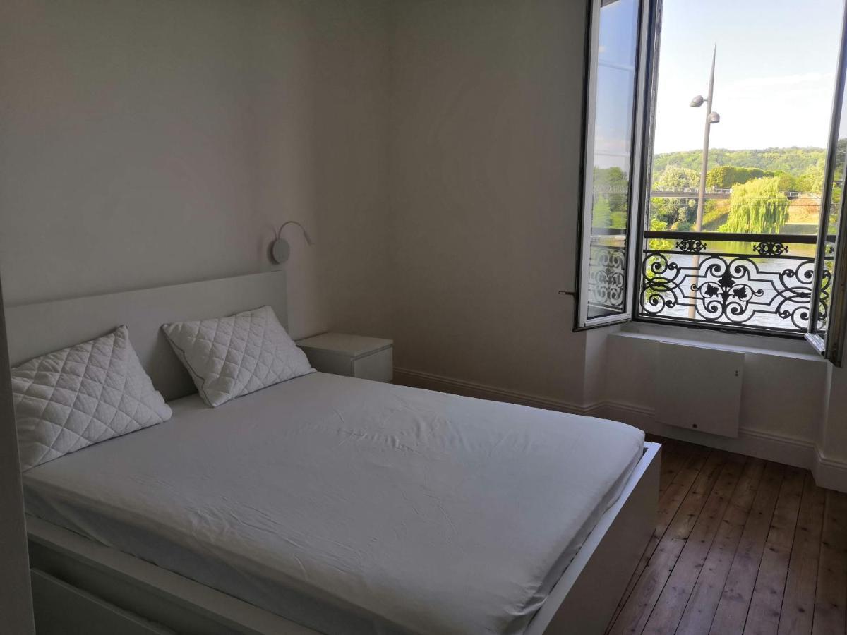 Appartement Grand 2P Terrasse Bord De Seine à Mantes-la-Jolie Extérieur photo